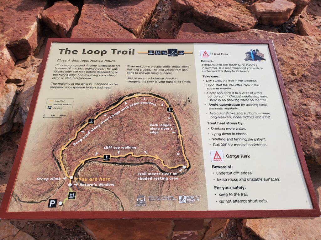 トレッキングコース「The Loop Trail」のコース全容