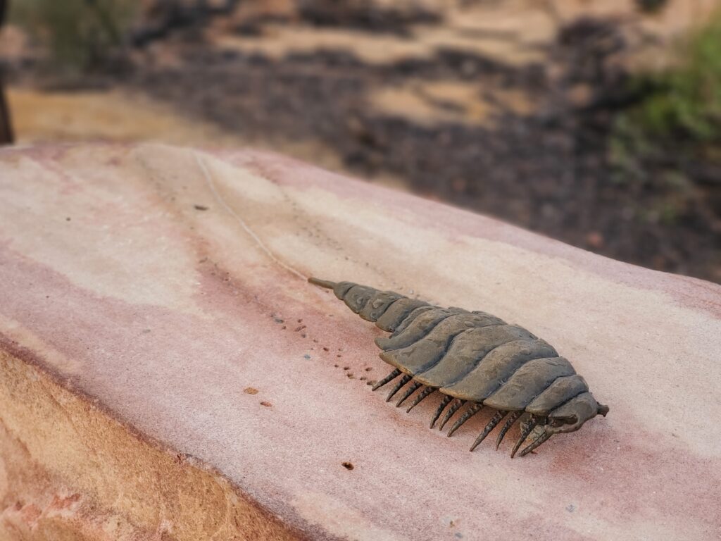 古代生物のオブジェ