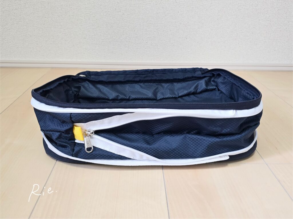 圧縮ポーチのファスナー構造