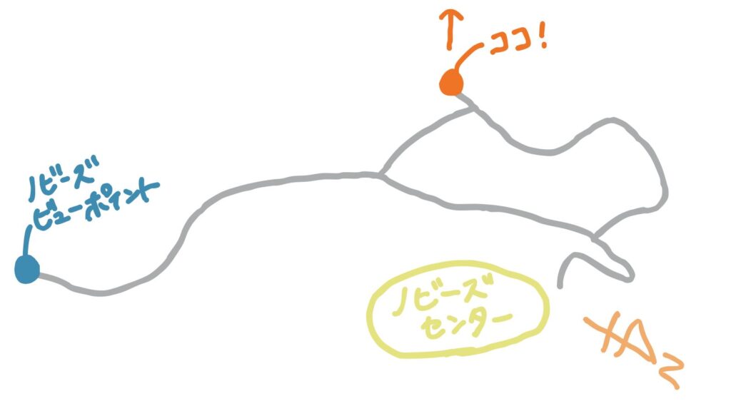 オオアジサシビューポイントの場所