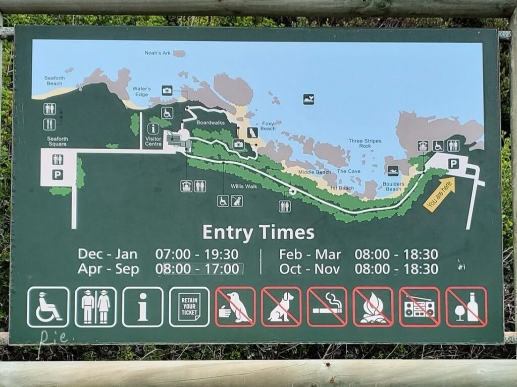 ボルダーズビーチの全体地図