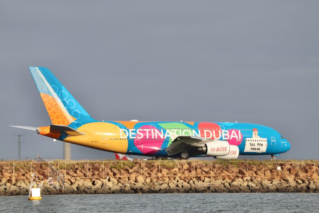 エミレーツ航空の飛行機