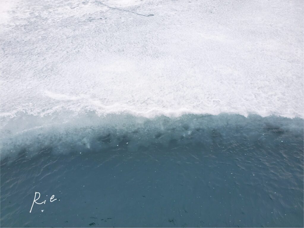 定着氷と海の境目