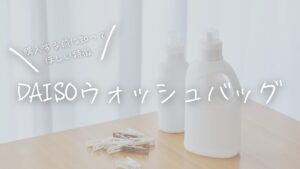 購入する前に知ってほしい！DAISOウォッシュバッグの特徴