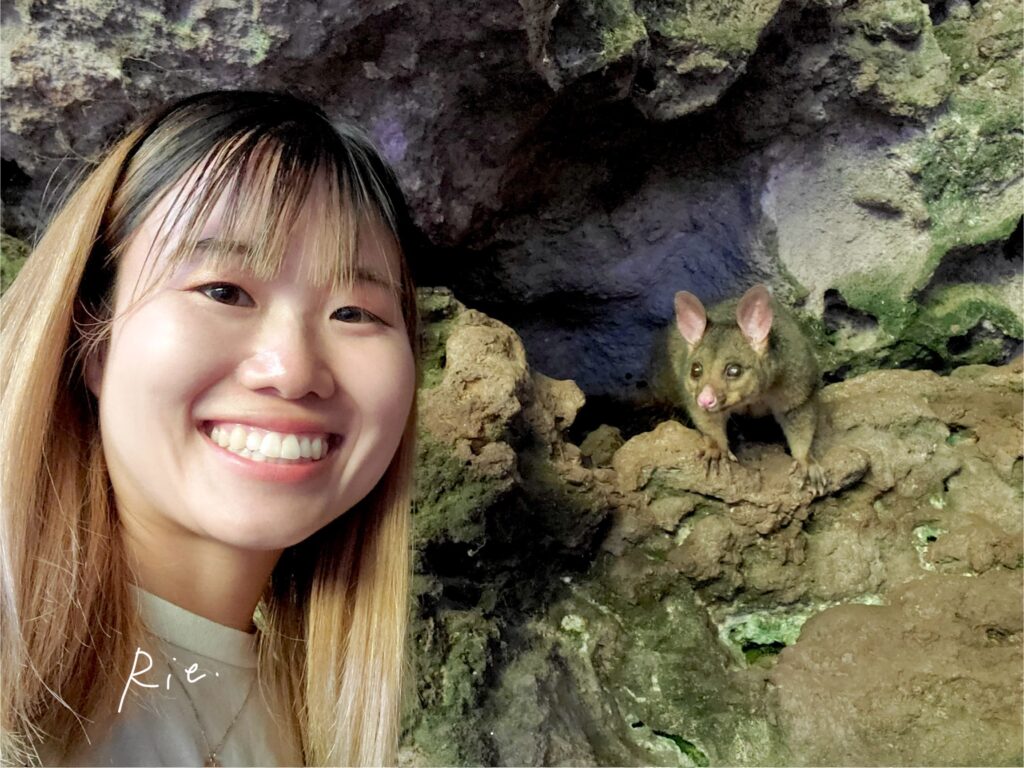 ポッサムとの2ショット