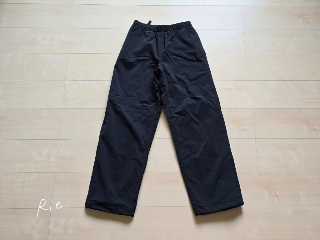 防風裏起毛イージーパンツ