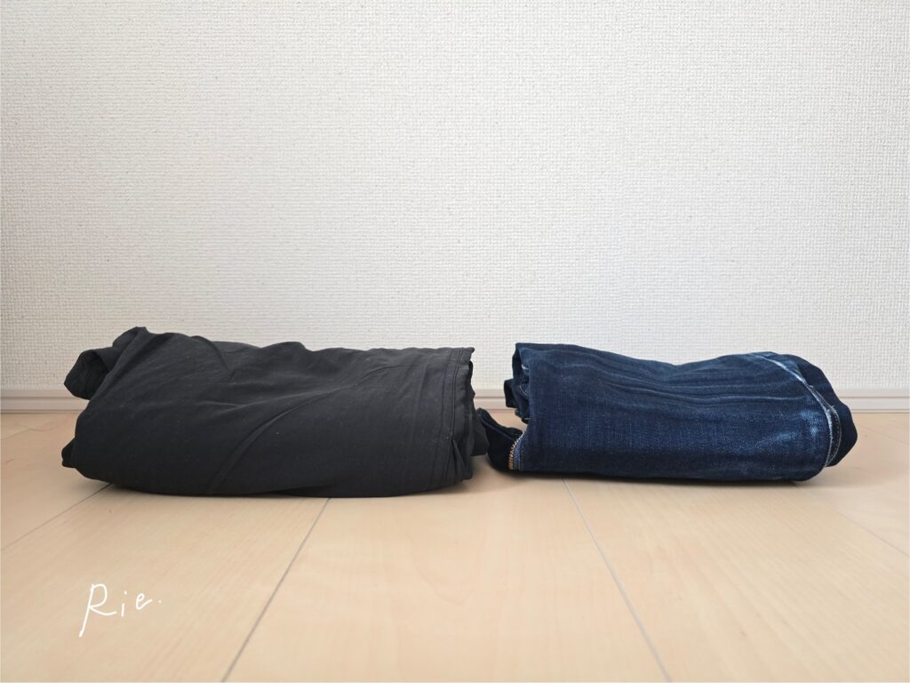 デニムパンツとの比較