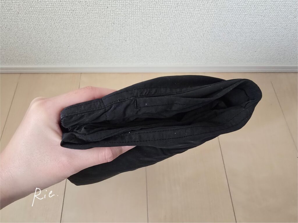 畳んだときの厚み