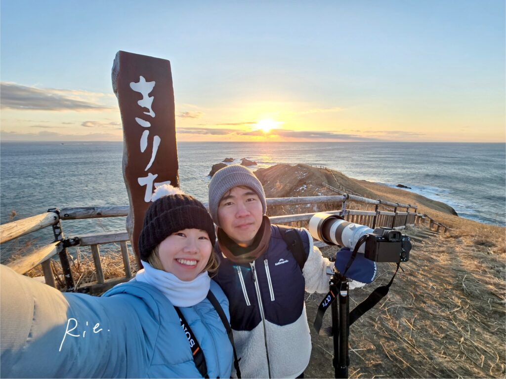 アウトカメラで撮った自撮り写真(改善前)