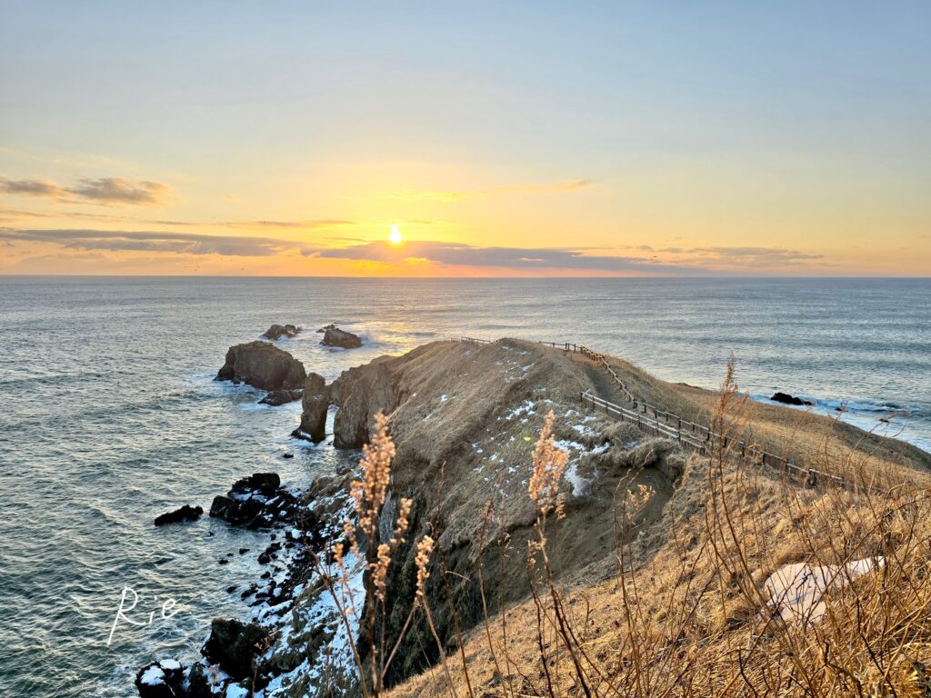 霧多布岬の朝日