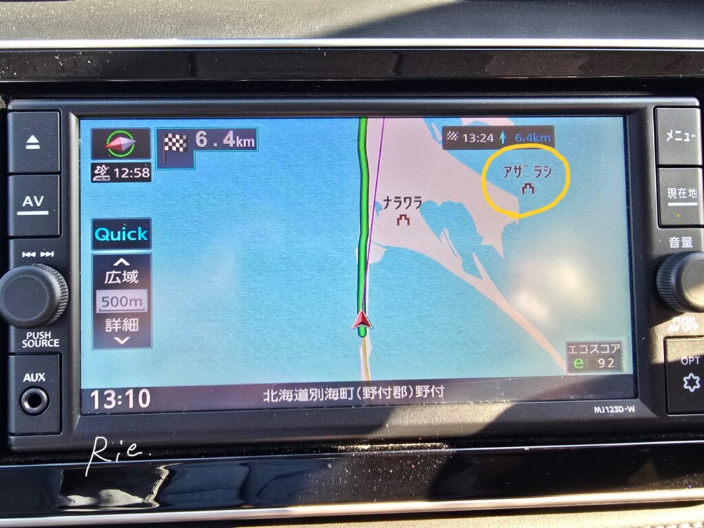 カーナビのマップ