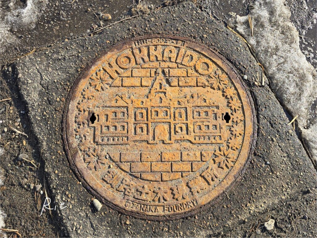 野付半島にあったマンホール