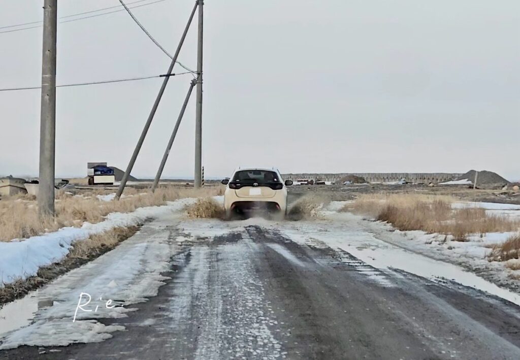 通行禁止区域の道路の様子
