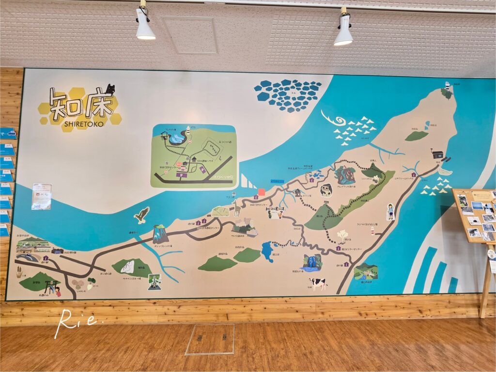 知床半島のマップ