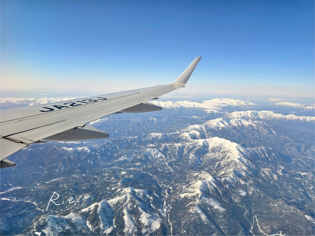飛行機からの景色