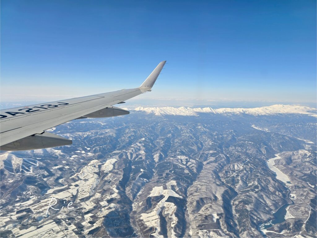 飛行機からの景色