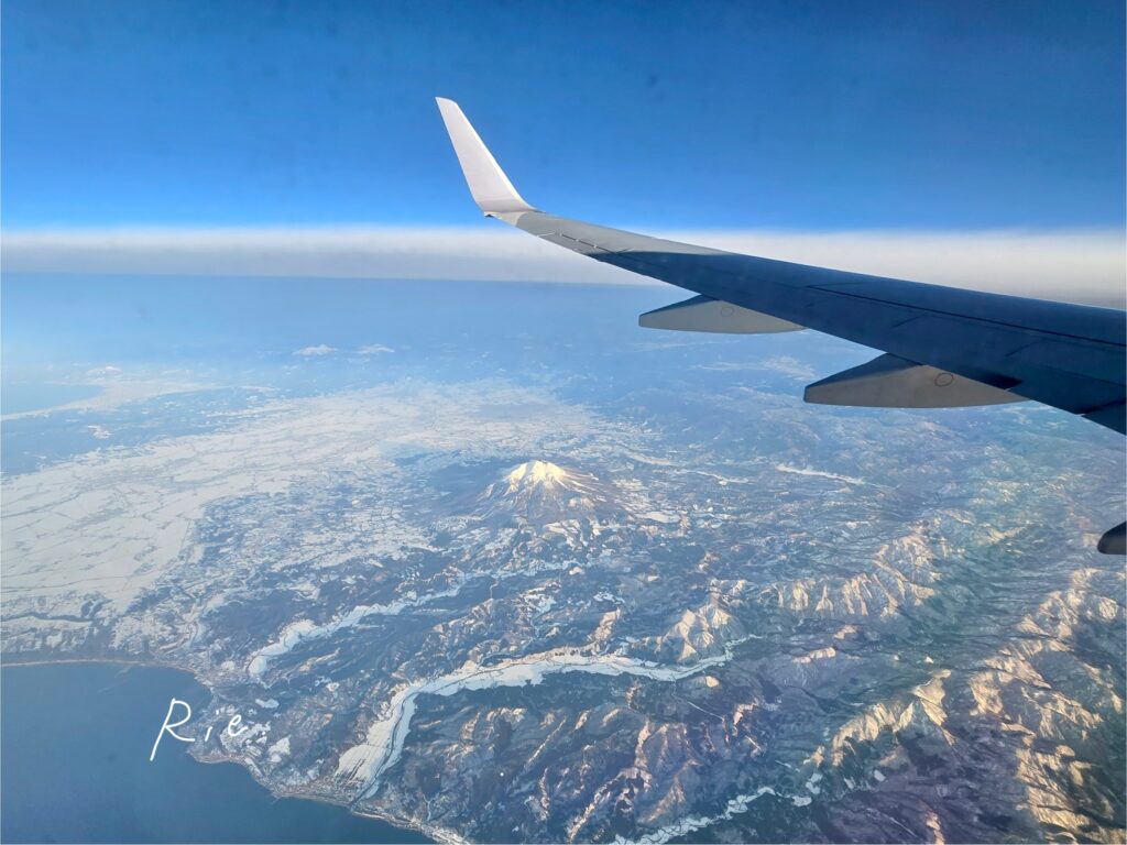 飛行機からの景色