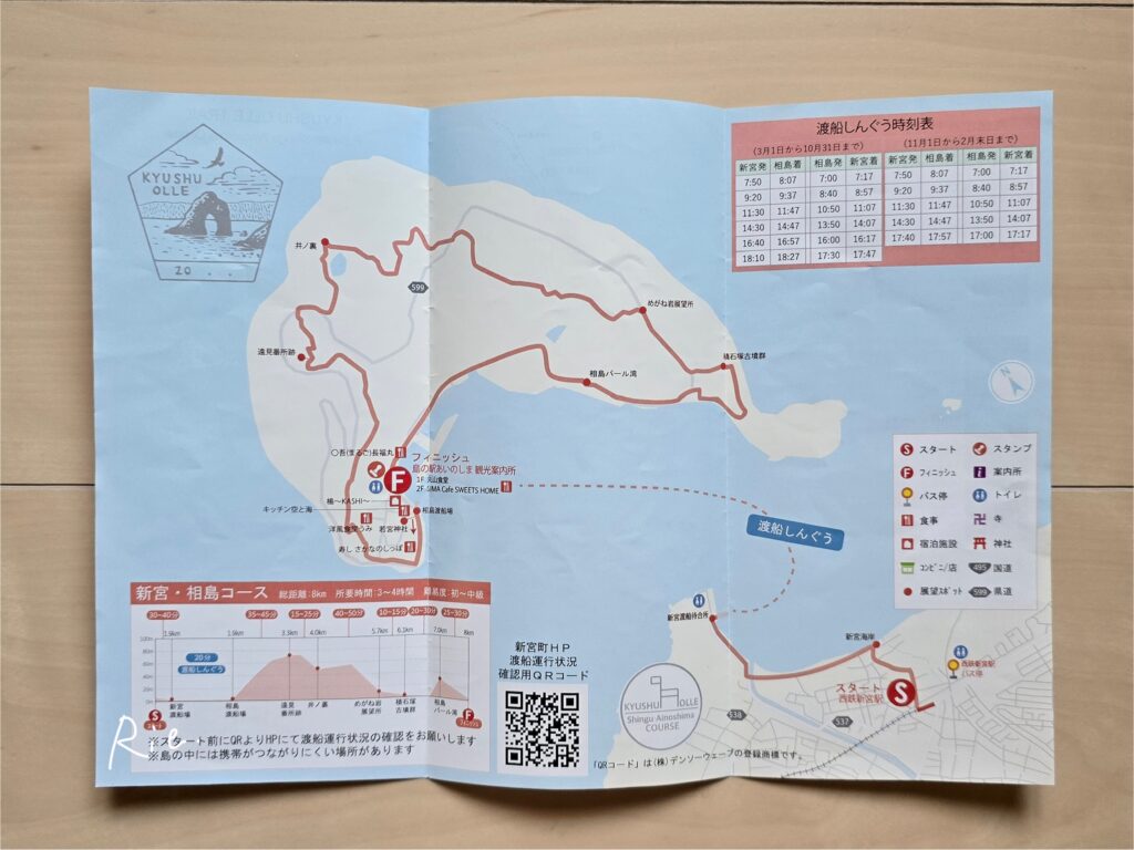 相島トレッキング地図